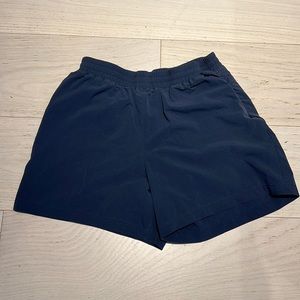 Outdoor Voices 5” Shorts with Liner Size M Navy